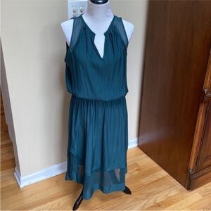 Ramy Brook Teal silky Dress, Sz M